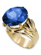 8K κίτρινο χρυσό Sapphire Ring Vintage Jewlery vrc029x-sp Art Deco